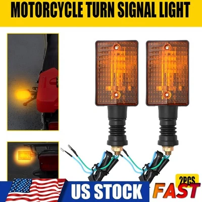 Luz intermitente ámbar señal de giro trasera motocicleta para Yamaha XT250 1984 FZ750 1985 Foto 1 de 4