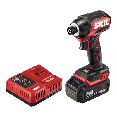 Skil Pwr Core 20V Compact Brushless Impact Driver With Halo Light And Usb Cha... - Image 1 of 4