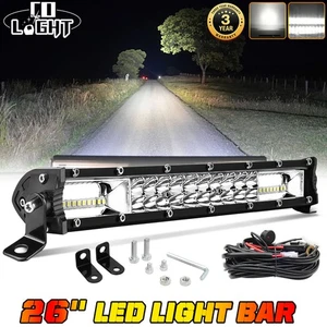 26" 2400W zweireihige LED Arbeitslichtleiste 4X4 LKW SUV ATV Fahren Nebelscheinwerfer 25"/27" - Bild 1 von 10