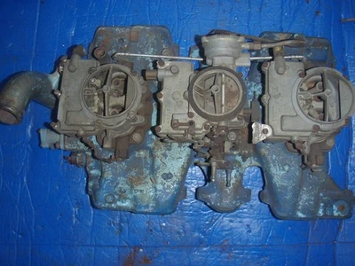 Pontiac 59 60 Tri Power 1959 1960 colector de admisión Rochester 1961 1962 61 62 63 6 Foto 1 de 4