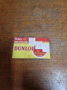 Vintage Dunlop Tyre Cycle Motorcycle Car Blotter Advertsing Leaflet Garage - Picture 1 of 3