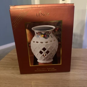Lenox Holiday Duftwärmer Gold gebändert Teelicht Tarte Wachsbrenner - Bild 1 von 6
