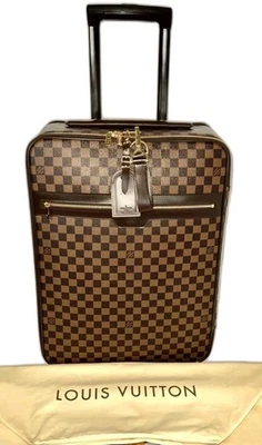路易威登 Pegase 55 包 Damier 直立行李箱带 Coa 服装和防尘袋 ❤️ — 第 1/4 张图片