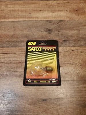 VINTAGE Satco S3729 40W [ CODE S11 ] HI INTENSITY BULB Clear - Image 1 of 3