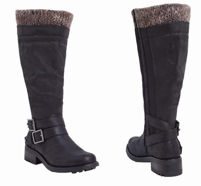 TORRID (7 WW) черный свитер отделки колена сутулиться загрузки стороны goring широкий NWB - Изображение 1 из 4