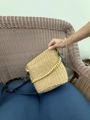 Guess Straw钱包带皮革插入件 — 第 1/2 张图片