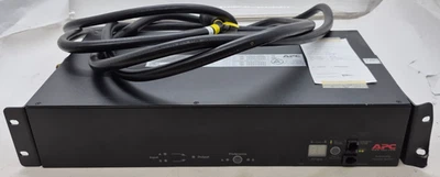 APC Automatic Transfer Switch AP7732 Rack PDU 208V 30A Remote Monitoring-Dented - Image 1 of 4