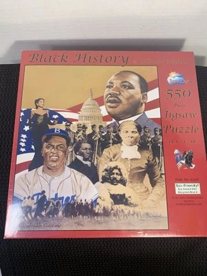Rompecabezas Black History 550 piezas 15,5” X 18” acabado NUEVO SELLADO Foto 1 de 4