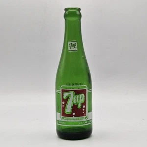 7 Up Vintage Bottle 7 oz 1958 Vidriera Monterrey Mexico Green Glass Refrésquese - Picture 1 of 6