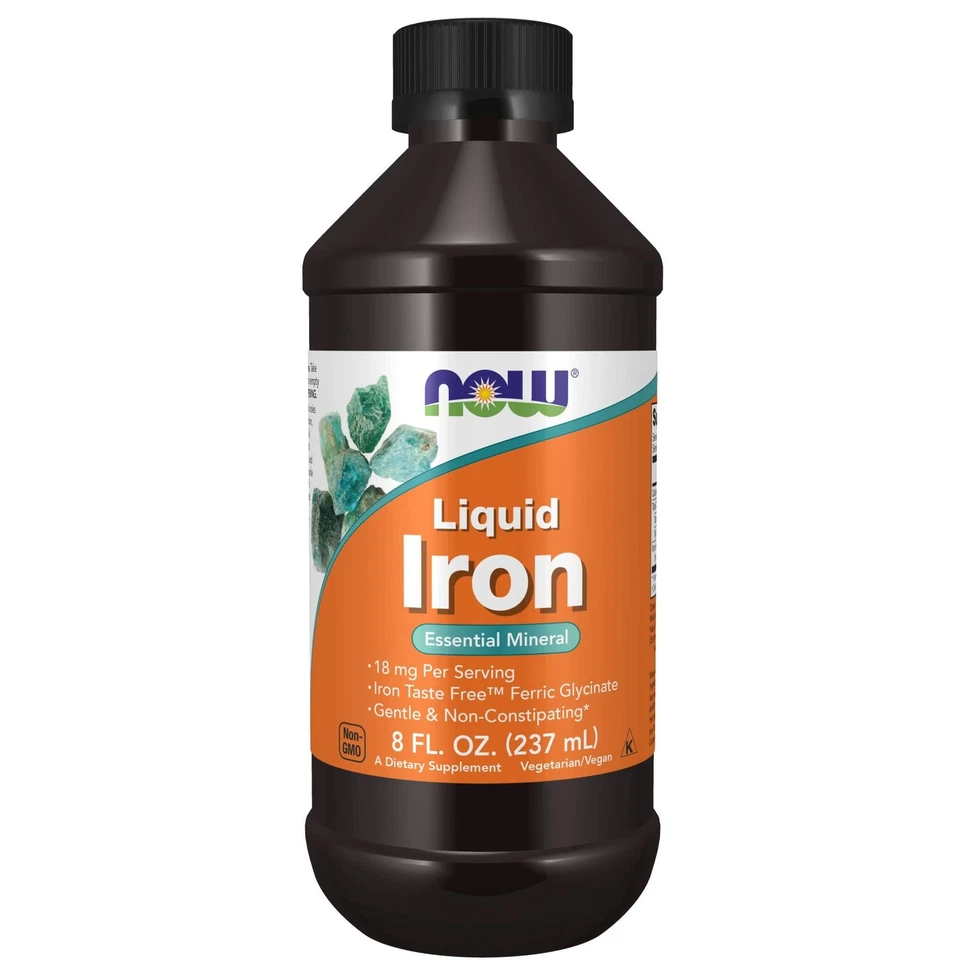 Now Foods Iron Liquid 18 MG 8 Oz.