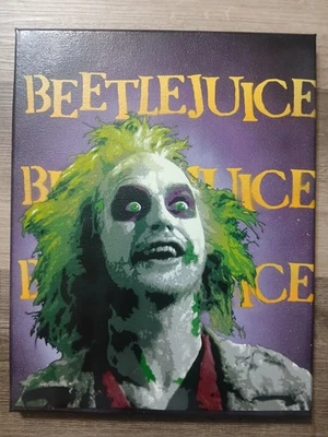 Pintura en lienzo original Beetlejuice 11x14. ¡No es una impresión! Foto 1 de 4
