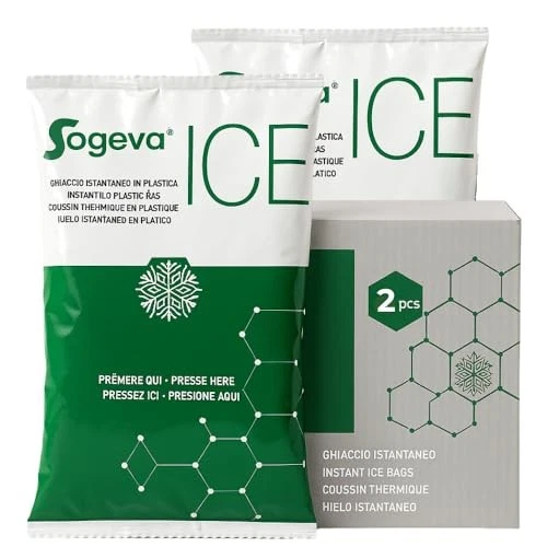 SOGEVA 24 Buste Refrigeranti Monouso Gef Medica 14x18 cm – Uso Sportivo e Medico
