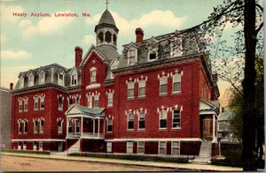 HEALY ASYLUM Lewiston, Maine ME unused Postcard - Imagen 1 de 2
