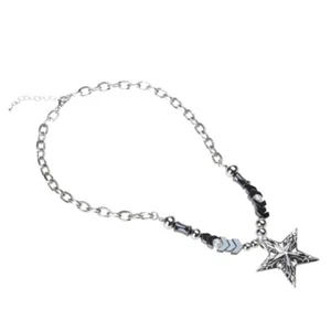 Dainty Bead Pendant Necklaces Handmade Bead Chunky Chain Necklace Clavicle - Picture 1 of 8
