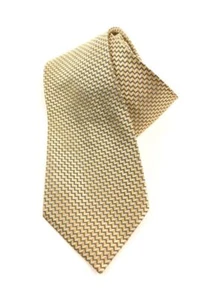 ARMANI COLLEZIONI multicolor men's silk tie chevron print Italy - Picture 1 of 3