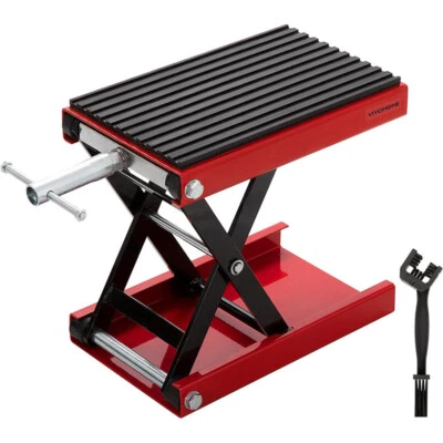 Motorcycle Lift Scissor Jack 1200LBS Steel Wide Deck Upgraded Rubber Pad for ATV - Image 1 of 4