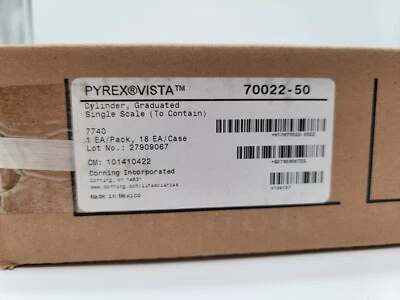 Escala métrica única Pyrex® Vista™, cilindro graduado clase A de 50 ml, TC 70022-50 Foto 1 de 3