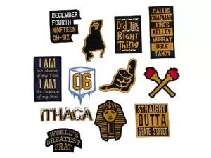 Alpha 12 PATCH BUNDLE, Embroidered, Iron-On, Sew-On, Fraternity - Picture 1 of 1