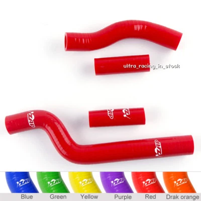 Red fit YAMAHA YZ250 YZ 250 2-stroke 2002-2023 Silicone Radiator Coolant Hose - Image 1 of 4