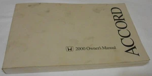 2000 HONDA ACCORD SEDAN OWNER'S MANUAL. GOOD USED CONDITION   FREE S/H  - Picture 1 of 3