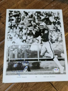 1975 OAKLAND RAIDERS SIGNED AUTO TEAM ISSUE PHOTO CARD CLIFF BRACH HOF PSA DNA  - Picture 1 of 1