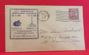 Stamps - 125th Anniversary, Abraham Lincoln , Hodgenville, KY - Springfield, IL, - Picture 1 of 1