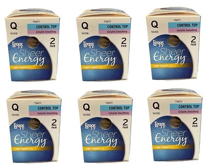 Meia-calça L'eggs Sheer Energy Control suporte superior leve perna - Imagem 1 de 4