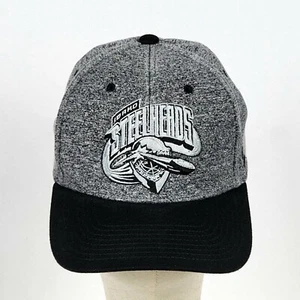 Idaho Steelheads ECHL grau/schwarz bestickt Zephyr Polyester Hut Größe L/XL - Bild 1 von 13