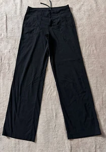 Lucy Women’s Black Straight Leg Lightweight Nylon Track Pants Sz XSmall - Picture 1 of 10