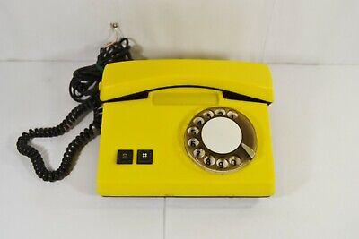 Retro Rotary Phone Vintage Yellow Soviet Telephone USSR 1980s • 42€