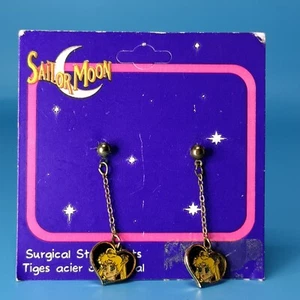 (Offizielle Lizenz) Vintage 1995 AAI Sailor Moon Stahl Post Metall Ohrringe (B) - Bild 1 von 3