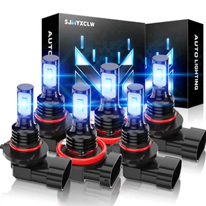For Dodge RAM 1500 2500 3500 4500 2013 2014 2015 LED Headlight Fog Light Bulbs - Picture 1 of 9