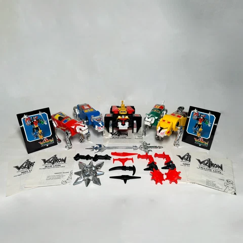 Voltron Lion Force Set 100% Complete w/Weapons & Manuals Panosh Place 1984 Cover