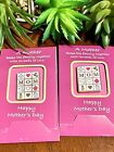 New! Set of 2 Happy Mother's Day MOM Quilt Pin Valley Casting