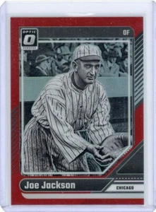 2024 DONRUSS OPTIC #32 JOE JACKSON "RED PRIZM" #89/99 (CHICAGO WHITE SOX) 040825 - Picture 1 of 1