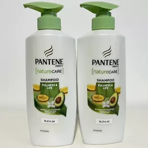 2 Pantene Pro-V Nature Care Shampoo Fullness and Life Avocado Oil New 16.2oz - Picture 1 of 7