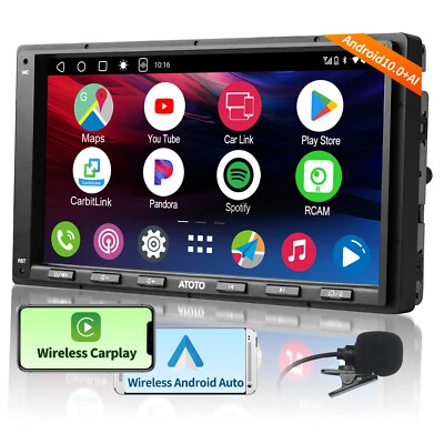 ATOTO A6 Android 7" 2 DIN Autoradio Navi ChatGPT Kabellos CarPlay Android Auto - Bild 1 von 4