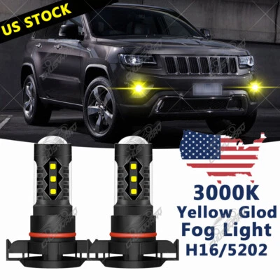 Bombilla antiniebla LED 3000K para Jeep Patriot 2010 2011 2012 2013 2014-2017 2 piezas Foto 1 de 4