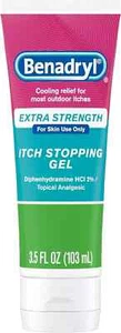 Benadryl Extra Strength Cooling Relief Anti-Itch Gel Topical Analgesic 3.5 fl.oz - Picture 1 of 2