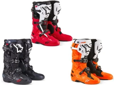 Botas de equitación Alpinestars Tech 10 Enduro MX para adultos todoterreno Trail moto todoterreno ATV Foto 1 de 2
