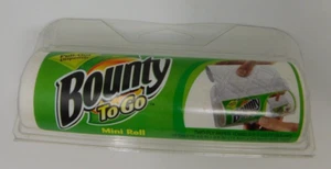 Bounty To Go Toallas de Papel Dispensador Tamaño Viaje 22 Hojas Mini Rollo De Colección 2005 - Imagen 1 de 5