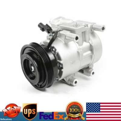 Compresor de aire acondicionado con embrague para Kia Rio 2006 2007 2008 2009 2010 2011 1,6 L Foto 1 de 4