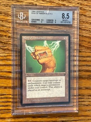 Ring Of Immortals Legends MTG BGS Grade 9.5/9/9/8 NM-MT+ Beauty (RG) 4RCards - Image 1 of 4