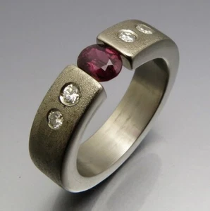 DISEÑO MADURO - ANILLO TENSOR ÚNICO - DE ORFEBRERÍA PROPIA - 500 PALADIO - Imagen 1 de 9