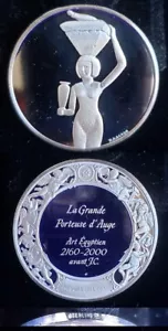 1973 Franklin nuova The Louvre La Grande Porteuse d' Auge medaglia d'argento 24285 - Foto 1 di 1