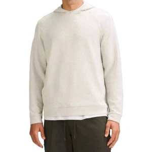 Lululemon Textured Double Knit Hoodie Heathered Bone Sz M - Picture 1 of 4