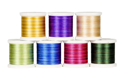 YLI Variegated Silk Thread, 23 dtex 3x2, 200m, 7 Dazzling Colors - Image 1 of 4