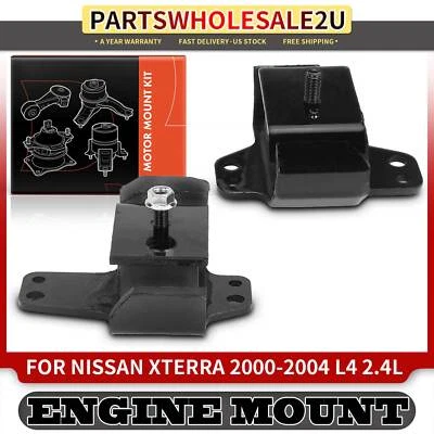 Soporte de motor delantero izquierdo y derecho 2 piezas para Nissan Xterra 2000 2001-2004 2,4 L Foto 1 de 4