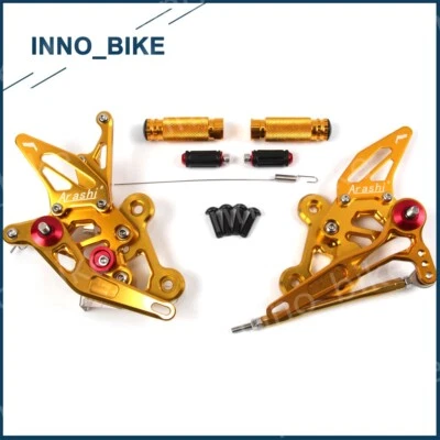 Juego trasero reposapiés estriberas para Suzuki GSXS750 2015 - 2022 GSR750 2011 - 2017 Foto 1 de 4