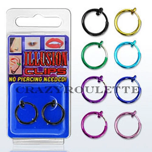 Test Piercing Falso Nariz Íntimo Oreja Labios Hip Tapa Rosa - Imagen 1 de 1